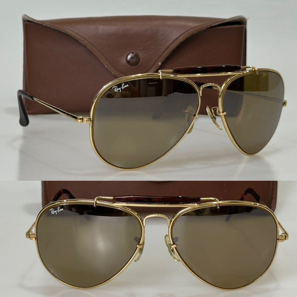 レイバン　USA　ボシュロム　ラージメタルⅡ　繩手　62□14　美品　アビエーター