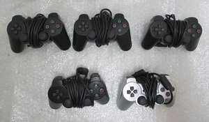 PK27529U★SONY★PS2コントローラー・デュアルショック2 黒・カラー★5個まとめて★