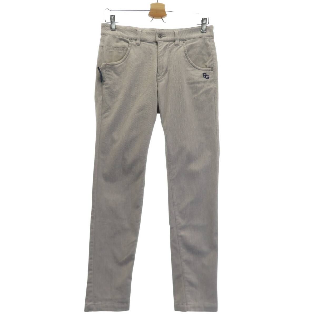 パーリーゲイツ キルティング ツイード ニットパンツ メンズ 5 ゴルフ グレー 中古 メンズ パーリーゲイツ PEARLY GATES パンツ 5(L) グレー