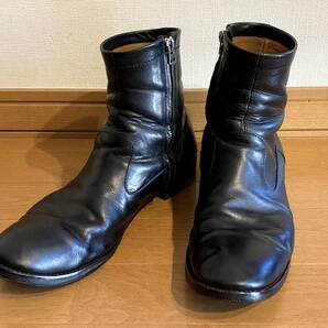 RUDE GALLERY サイドジップ ブーツ 3 ブラック レザー 中古 ルードギャラリー 表記27 (27.5~28くらい) 黒 ショート ミドル ジップ ブーツ