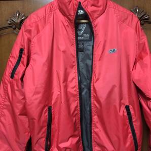 【比較的美品】55DSL DIESEL ディーゼル ナイロンジャケット◆バックプリント レッド色