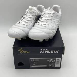 новый товар не использовался a потертость ta(ATHLETA)( мужской ) футбол шиповки натуральный газонная трава * искусственный газон * земля для футбол обувь O-Rei T7 10018 BLK 26.0cm RC0262