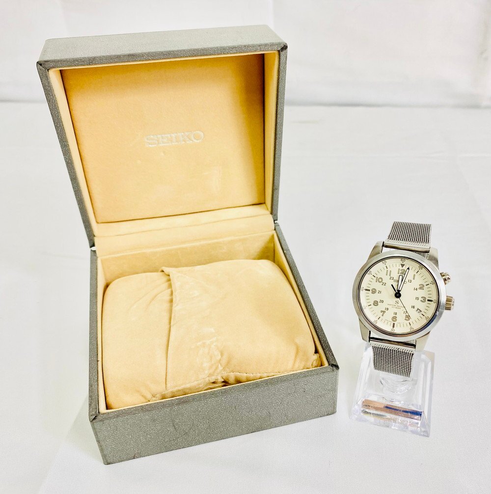 セイコー 腕時計 AGS デイト メンズ 自動巻き 中古美品!(17105) Yahoo!オークション -「セイコーags腕時計」の落札相場・落札価格