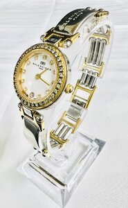 【6PW059】1円スタート BALENCIAGA バレンシアガ BB 0718 腕時計 稼働品 クオーツ デイト レディース ブレスウォッチ ブランド小物 現状品