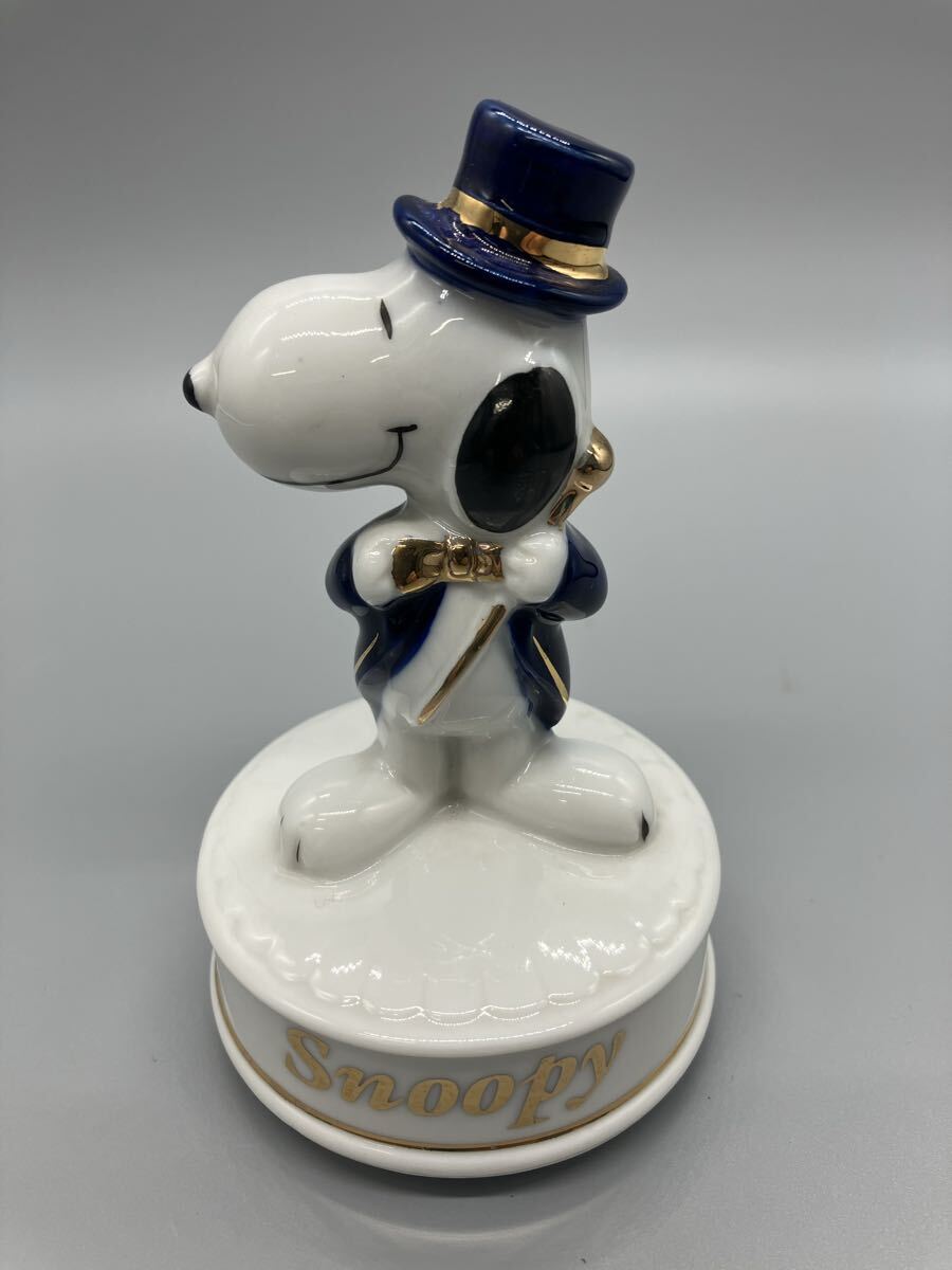 レア　美品　willitts スヌーピー 40周年 陶器 オルゴール ○レア スヌーピー オルゴール○陶器製 FOR YOU 赤いハート 動作