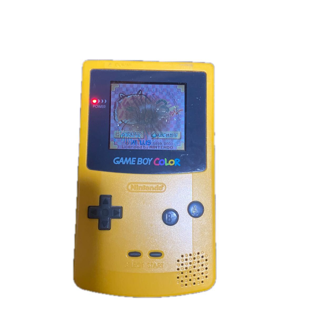 任天堂ゲームボーイカラーの❤️人気のイエロー極美品 任天堂 GBC ゲームボーイカラー 本体 電池カバー付 選べるカラー
