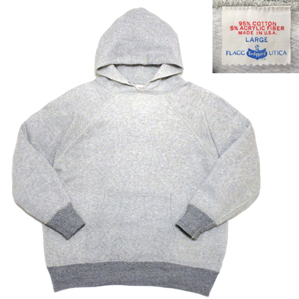 ビンテージ復刻 チャンピオン 後付けスウェット パーカー★レプリカ両Vパッチポケット長リブ古着トレーナー40sウエアハウス50sヘインズUSA ツウ好みの名作復刻！50年代ヴィンテージが薫る、通称「後付けパーカ