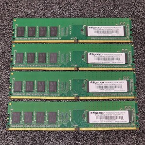 SYCOM CRUCIAL DDR4-2400MHz 16GB (4GB×4枚キット) 動作確認済み デスクトップ用 PCメモリ