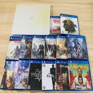 AB48861 まとめ 現状品 PS4本体 ソフト14本 メタルギアソリッド アサシンクリード キングダムハーツ ロストジャッジメント ファークライ6
