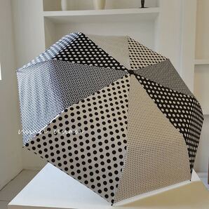 新発売 折りたたみ傘 晴雨兼用傘 UVカット 水玉模様 オシャレ 黒白 日傘 丈夫 ins風 可愛い 便利