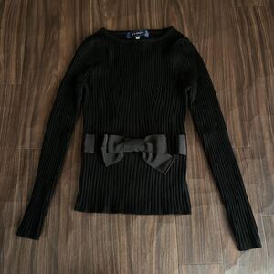 M's Gracie WEB публикация, регулярные/гросгрейн ленты/трикотажный топ, черный, 38