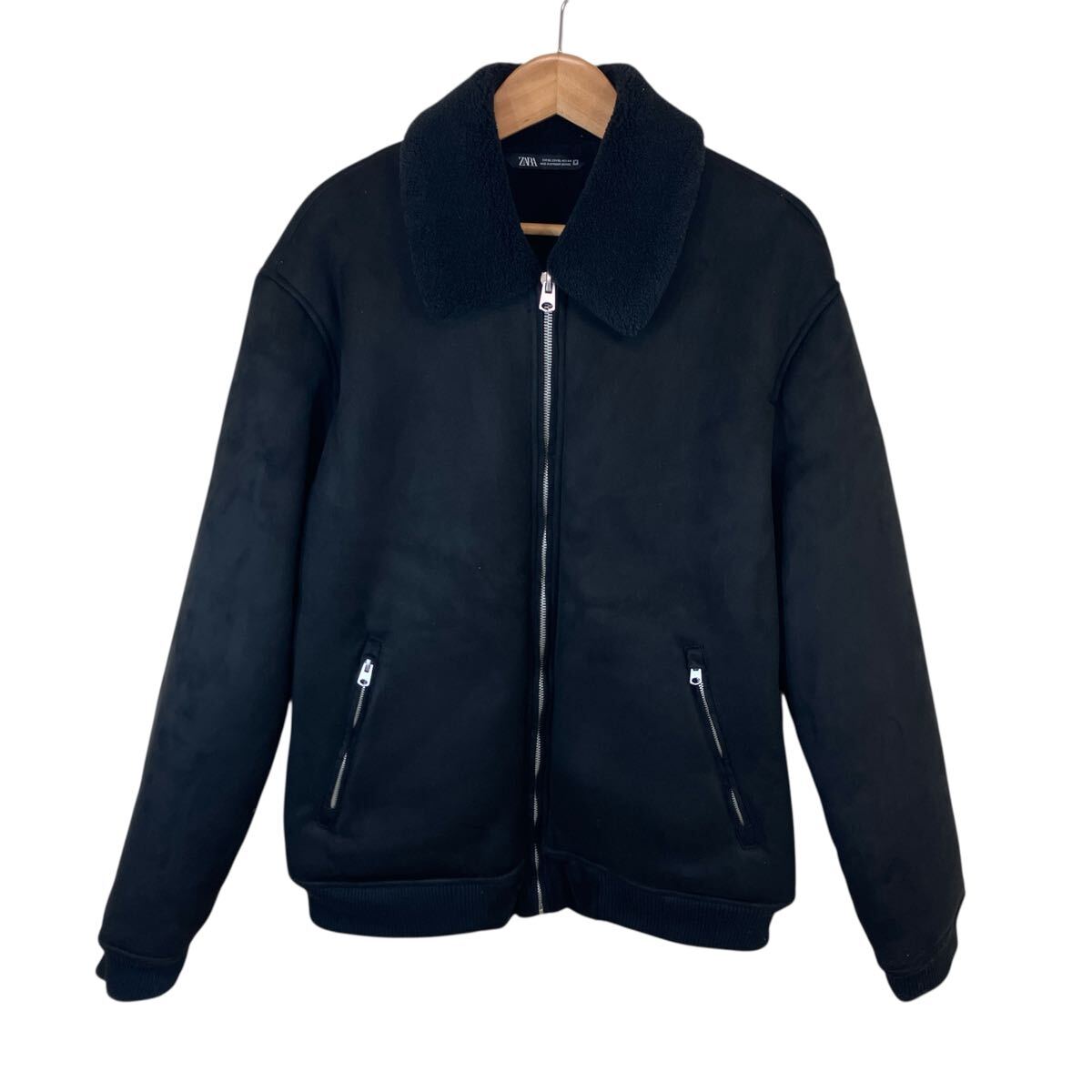 美品 ザラ ZARA フェイクムートン ジャケット ジャンパー