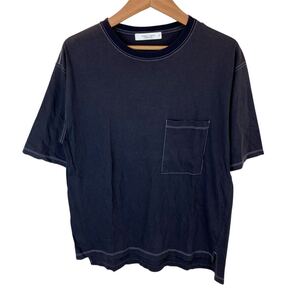 PUBLIC TOKYO パブリックトウキョウ ステッチデザイン クルーネック プルオーバー ポケット men's メンズ tシャツ 半袖 01