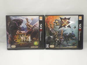 Nintendo 任天堂 3DS ソフト2本セット 「モンスターハンター4/クロス」起動確認済