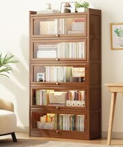 Пылезащитный книжный шкаф с посадкой напольный бытовой жилой двери Витрина для хранения полок книжный шкаф встроенный стенной боковой