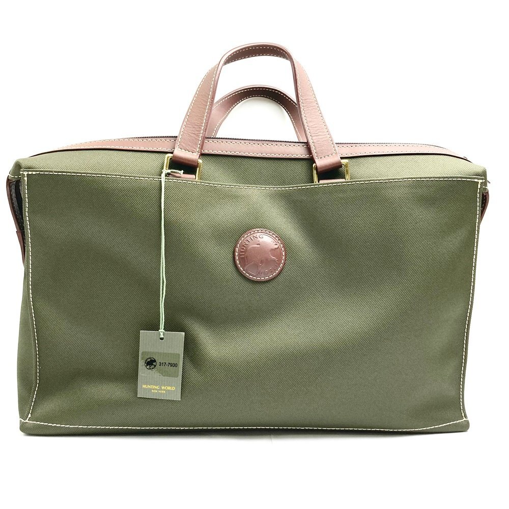 ⭐️極美品⭐️ハンティングワールド　ビジネスバッグ　ブリーフケース バチューレザー 2025年最新】ハンティングワールド ビジネスバッグ ブリーフ