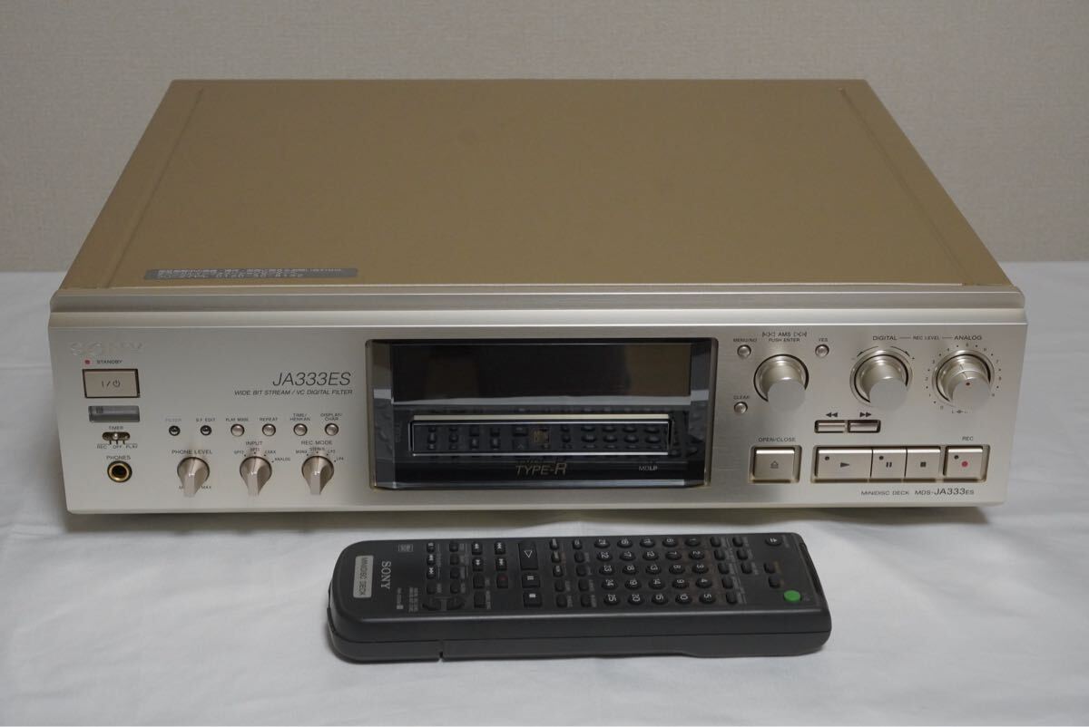 【美品】 SONY ソニー MDS-JA333ES MDデッキ SONY MDデッキ MDS-JA333ES リモコン取説付き 高級 動作品