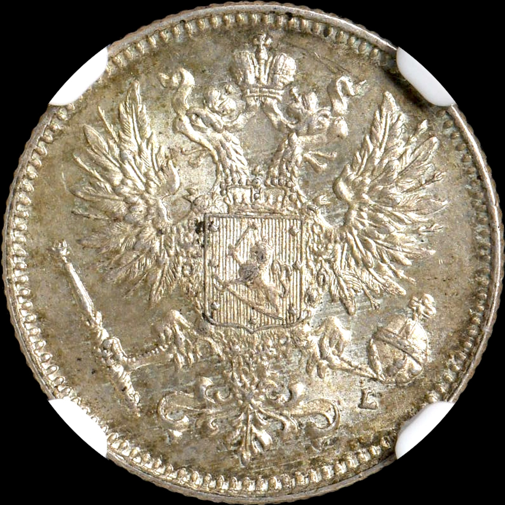 MS66 高鑑定　海外銀貨　フィンランド　1964年　1マルッカ　NGC鑑定 MS66 高鑑定 海外銀貨 フィンランド 1964年 1マルッカ NGC鑑定