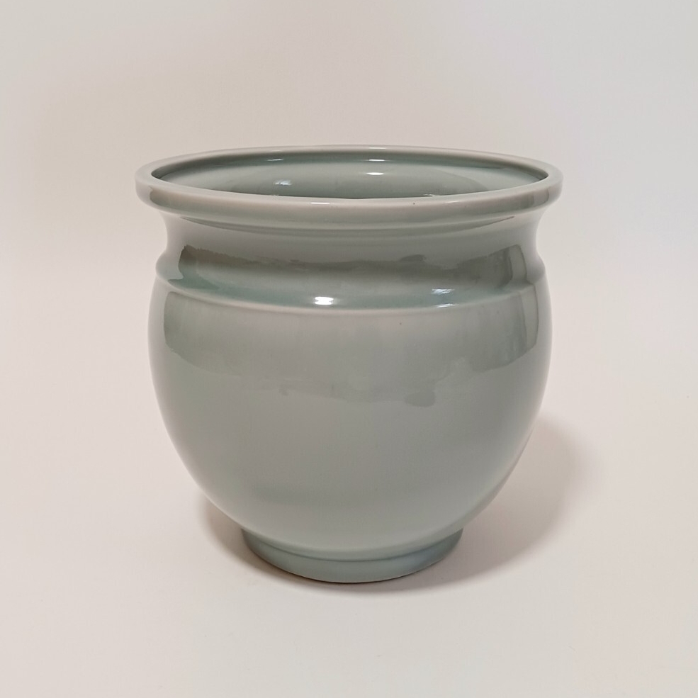 ほぼ未使用 水屋道具 青磁 水屋瓶 割れ蓋 元箱 ほぼ未使用 水屋道具 青磁 水屋瓶 割れ蓋 元箱 ほぼ未