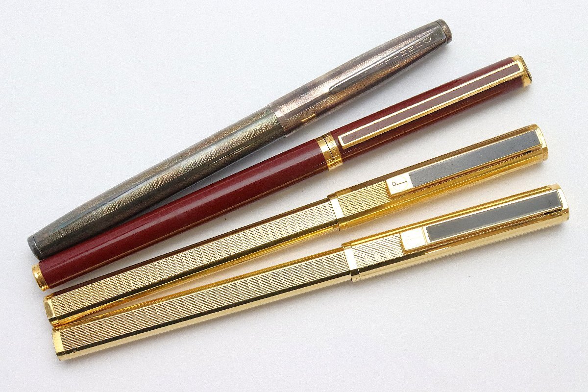 ◆ ダンヒル　14k万年筆・GPボールペン　2点セット ◆ ◇ダンヒル 万年筆14k・ボールペンGP セット◇