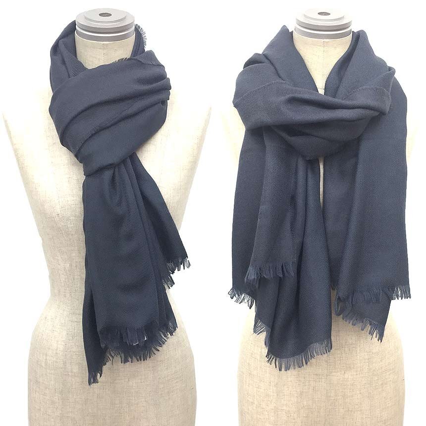 ❤未使用品❤H柄カシミヤシルクストール ネイビー カシシル エルメス ショール 2025年最新】Yahoo!オークション -エルメス カシミア シルクの