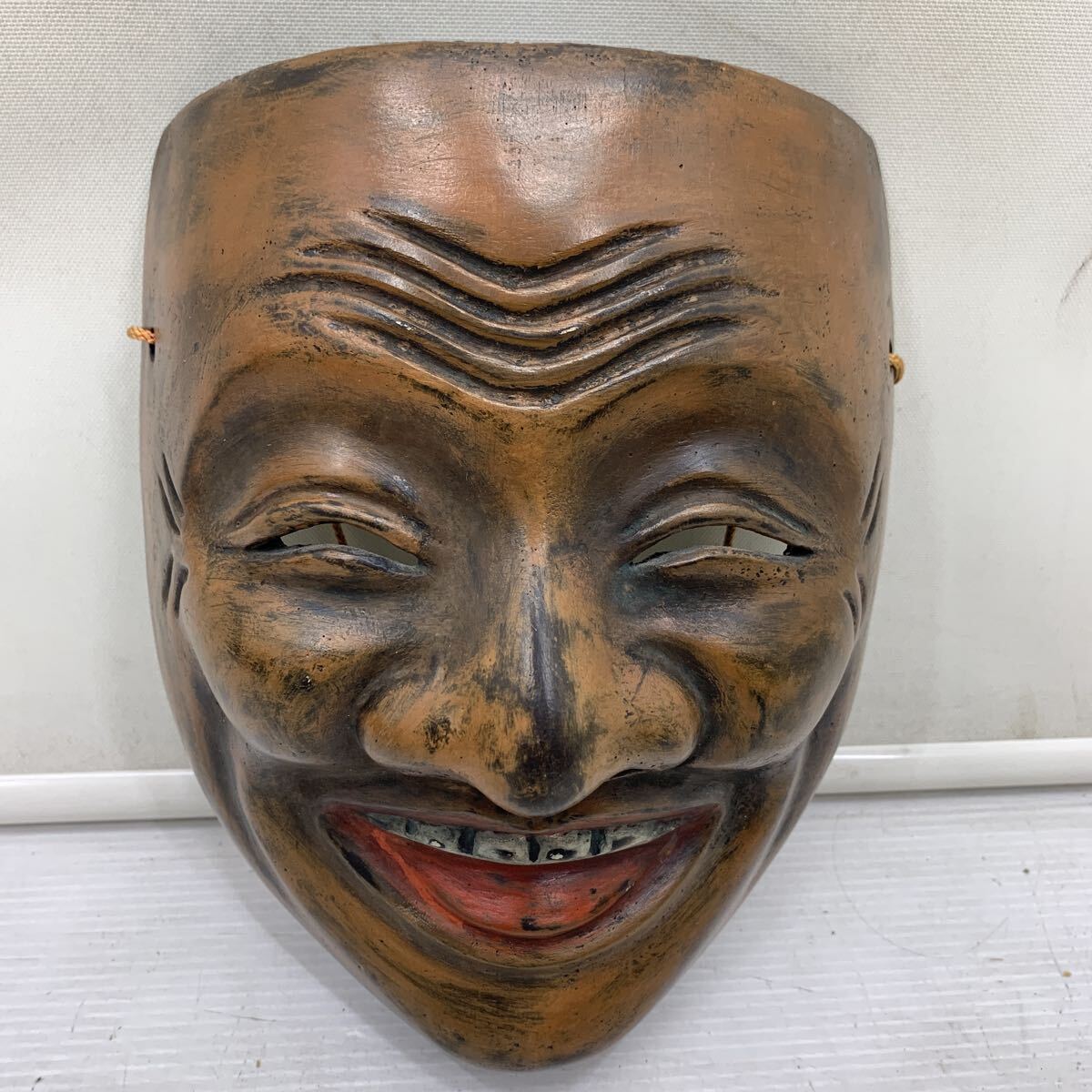 木彫 面型 ？ 古道具 木彫面 アンティーク 古美術 オブジェ de4f89420206169776354d5ab7ea71