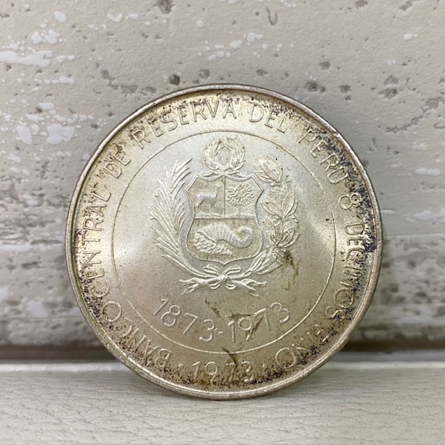 ペルー100周年修好1973 7枚 Yahoo!オークション -「ペルー (日本 修好 1973) (100ソル 銀貨