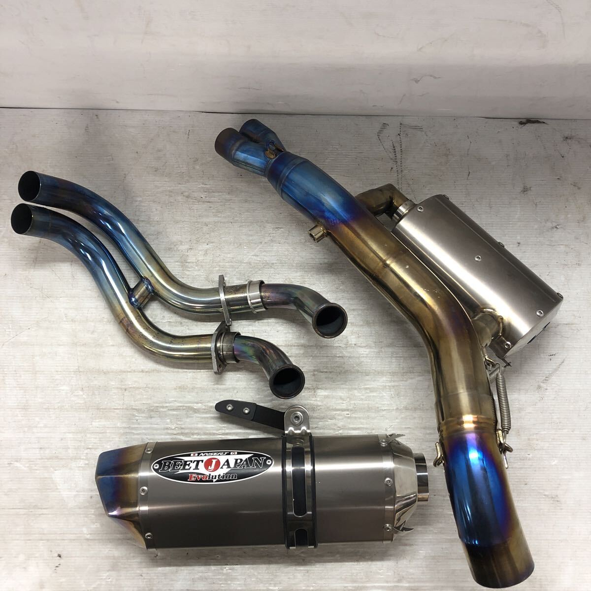 【未使用】CBR400F用 BEET JAPAN メッキマフラー BEET製CBR400F マフラー 社外 中古 バイク 部品 NC17 当時物