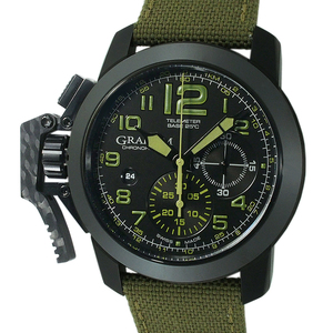 { Shimizu магазин } Graham Chrono Fighter большой размер amazonia зеленый 2CCAU.G01A.T15N