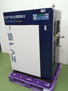 (Красивая вещь/1 йена начало!) Винтовой воздушный компрессор Mitsui Seiki ZV15AS5-R Hour 21726h Трехфазный 200V Хорошая работа ■ Только для самовывоза из магазина ■ a6476