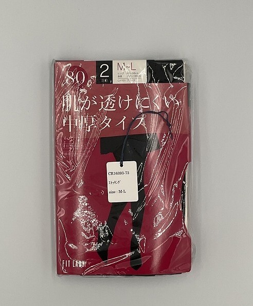 CR16393-73 ZK⑦【特価】新品 ストッキング M～L 4足組 ブラック