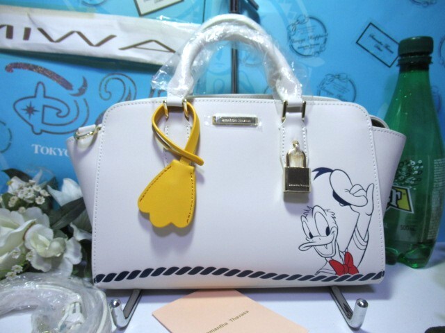 送料無料 サマンサタバサ ドナルド 90周年 限定 牛革 2WAY バッグ ショ