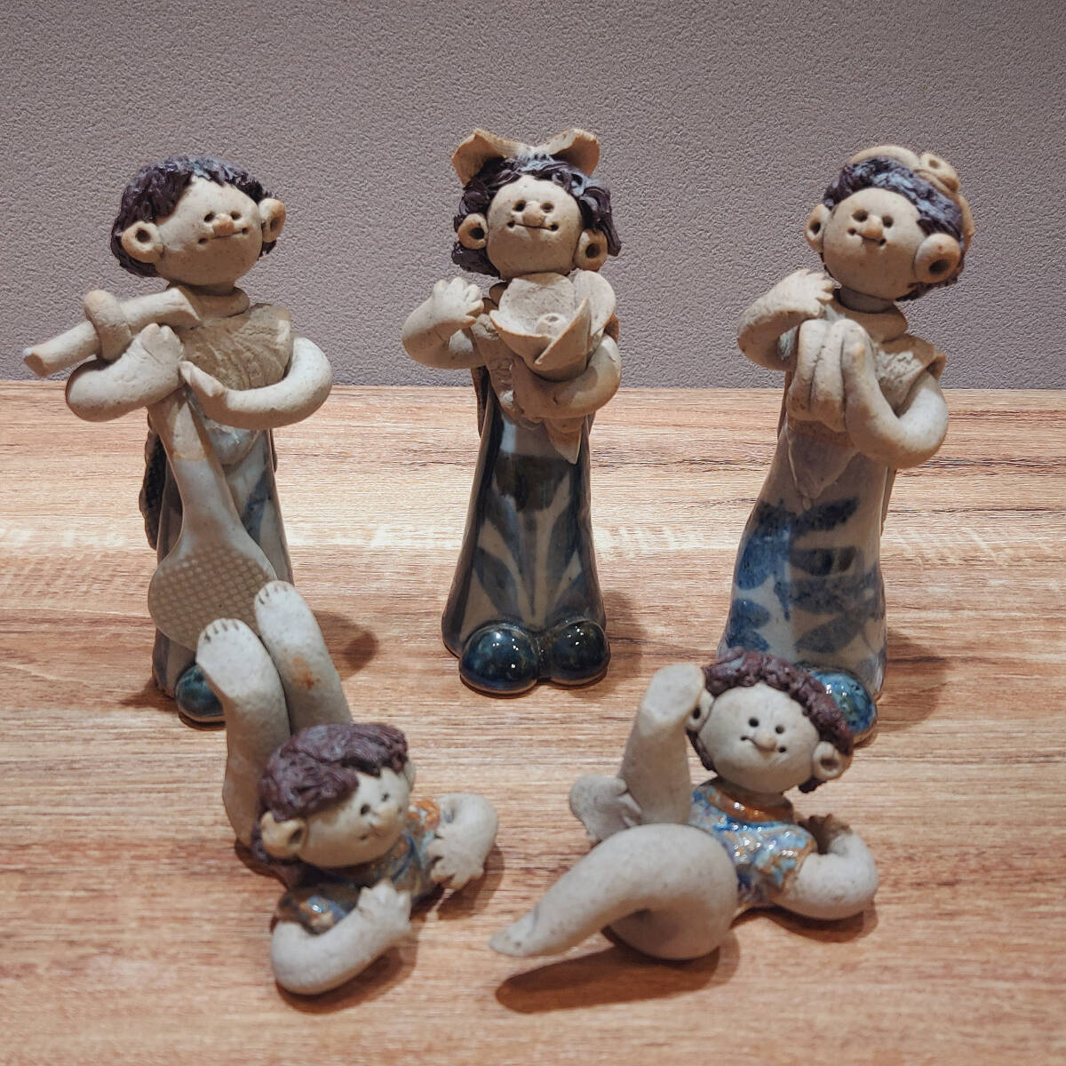 砥部焼き　森元青芳　青芳人形　5体　磁器　置物　手作り　工芸品 2025年最新】森元青芳の人気アイテム - メルカリ