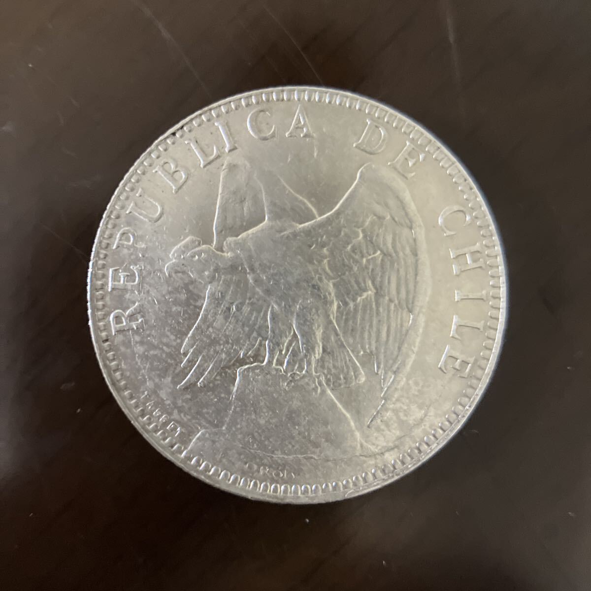 1883 チリ　1ペソ　大型銀貨 1881年 チリ 1ペソ 銀貨 コンドル サンティアゴ造幣局 MS-64