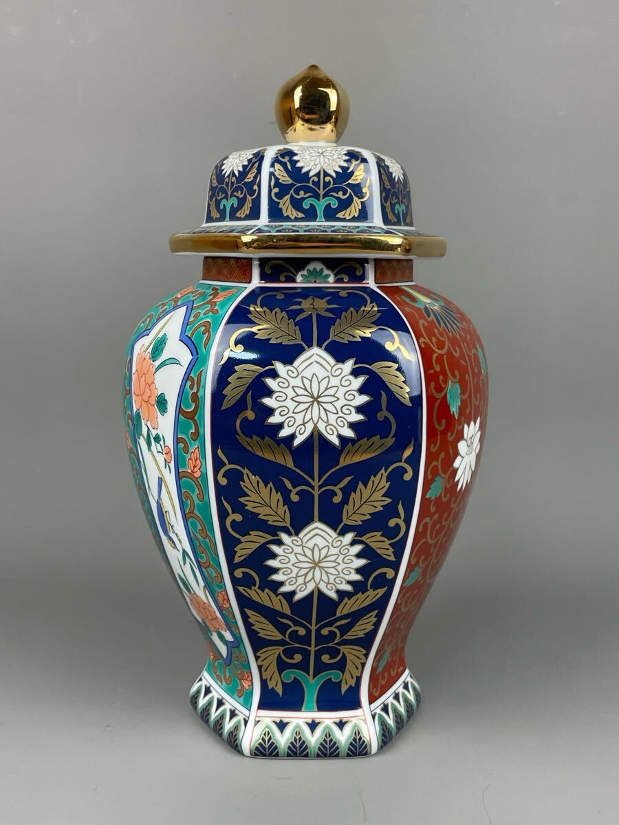 有田焼　沈香壺　約115㎝　飾壺　飾壷　置物　骨董　ヴィンテージ　オブジェ 有田焼 金龍窯 博山作‼️】山水飾壷 沈香壺 大壷骨董品 飾壺