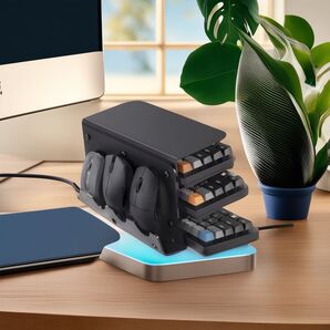 スタイリッシュ&実用的!3段階キーボードホルダーディスプレイスタンド