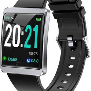 高品質 2022進化版 スマートウォッチ 1.3インチ大画面 活動量計+歩数計+