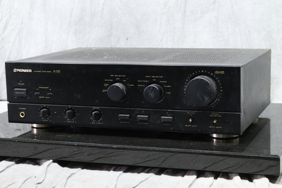 動作確認済　PIONEER A-535　アンプ 動作確認済 PIONEER A-535 アンプ Pioneer A-535の修理