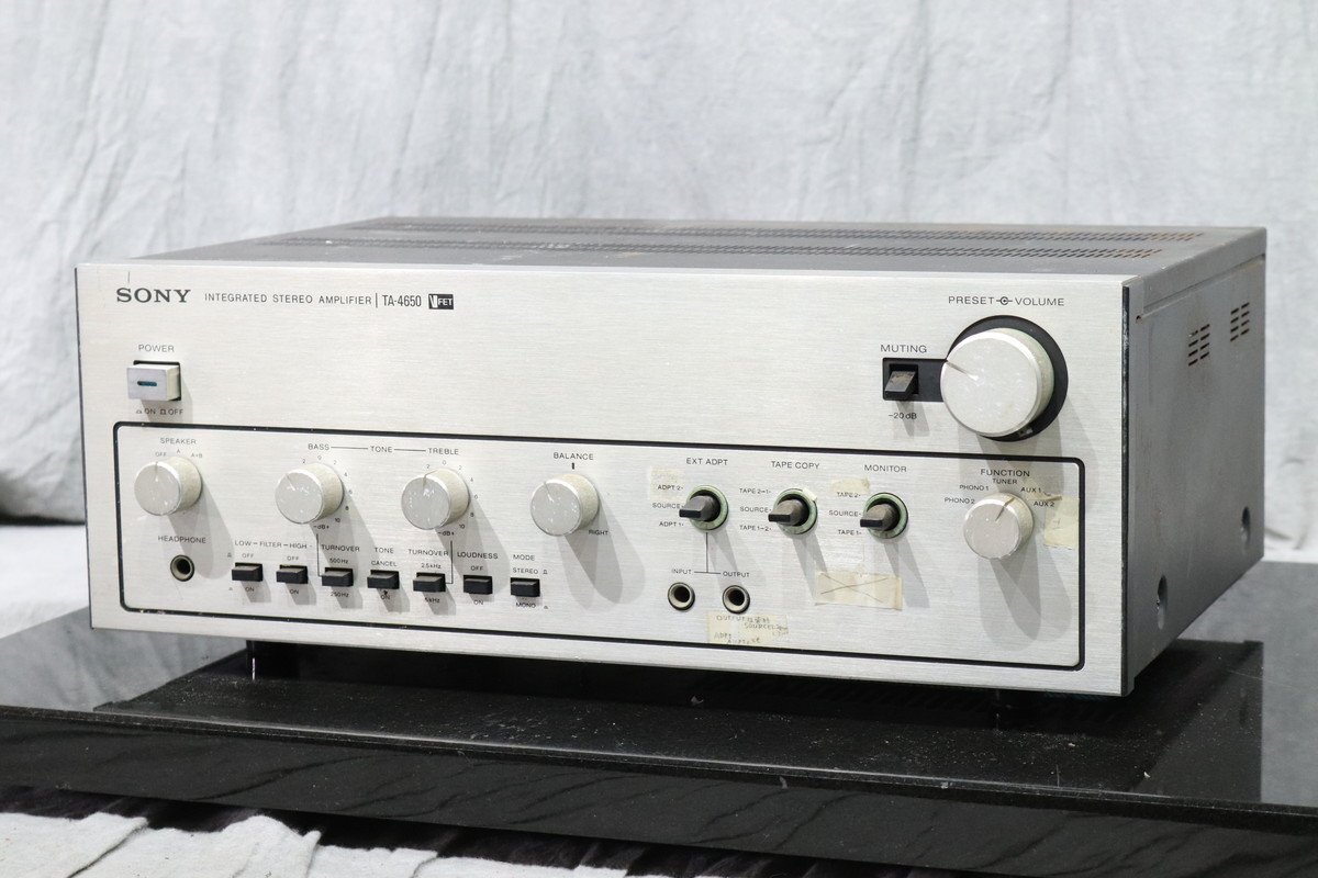 プリメインアンプ SONY ソニー TA-4650 音響機器 オーディオ Yahoo!オークション -「sony ta-4650」の落札相場・落札価格
