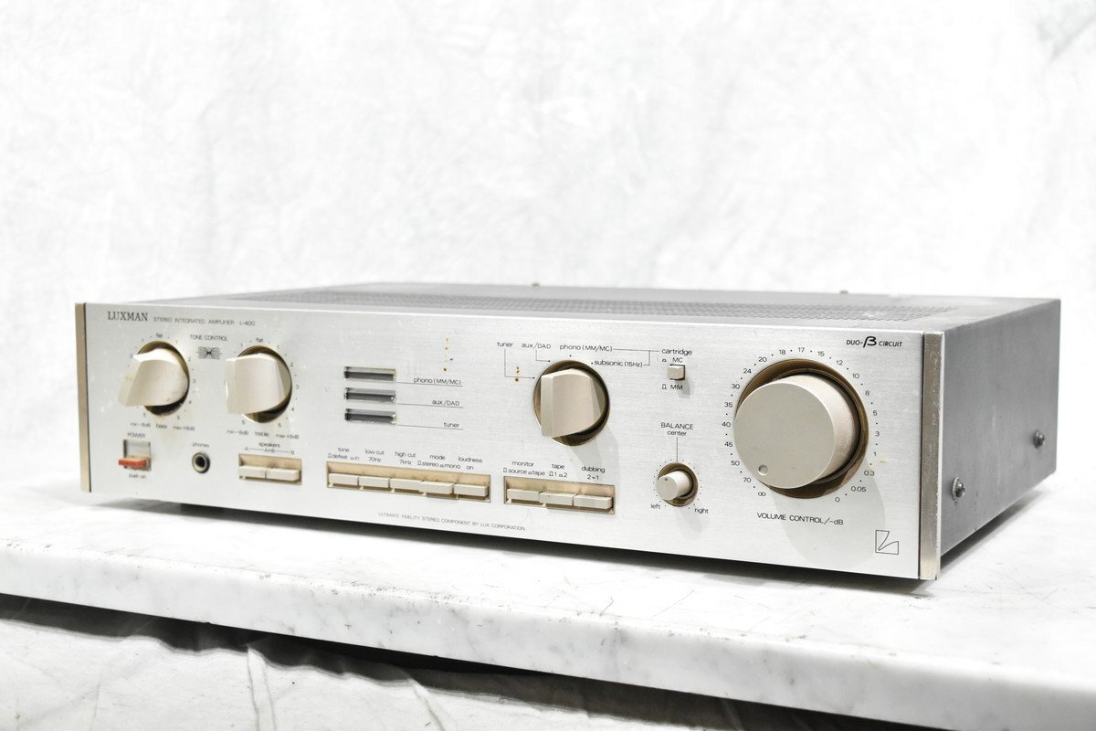 LUXMAN L-400 ステレオインテグレーテッドアンプ Luxman L-400 Integrated Amplifier- Vintage Audio Review