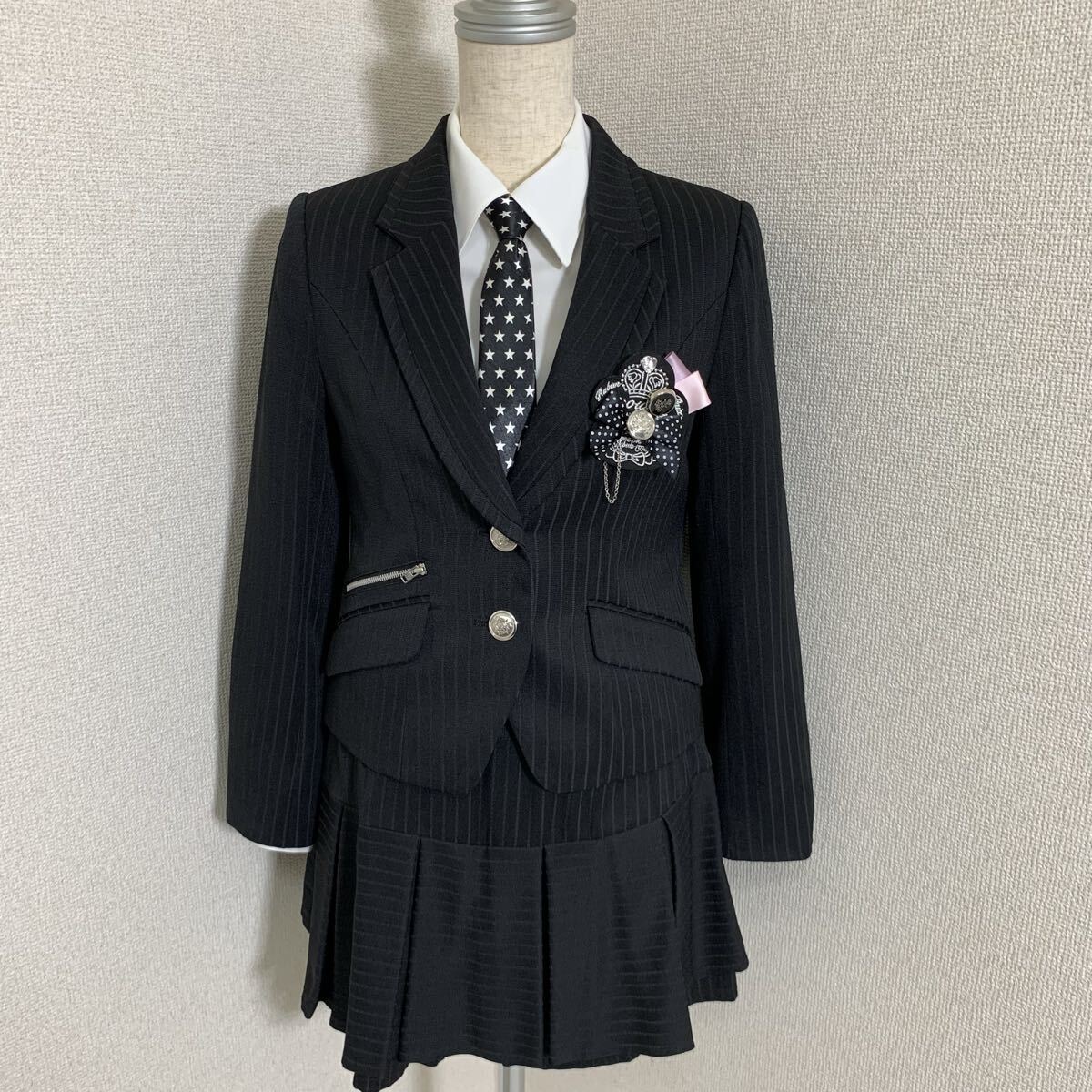 キューティーリボン 女の子　フォーマルスーツ　美品　５点セット　黒ジャケット 楽天市場】cutie ribbon（スーツ・カジュアルセットアップ