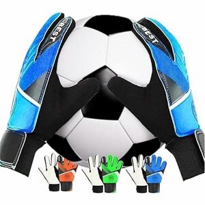 keeper перчатка Junior детский ключ Glo GK ученик начальной школы футбол футзал тренировка для la Tec s голубой 6 номер