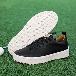GRF-GLT000151/ чёрный /47/ высококлассный товар *GOLF обувь для мужчин и женщин ... скользить выдерживающий . водоотталкивающий "дышит" сильный эластичность . мужской туфли для гольфа спортивная обувь спортивные туфли fi