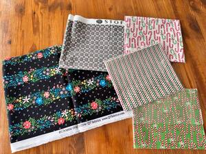 クリスマス インポート生地 セット Moda STOF カットクロス コットン 手芸 洋裁 海外生地 USA フランス 輸入生地