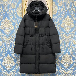 Прейскурантная цена 110,000★christian milada милан пуховик★теплый легкий мягкий капюшон классический длинный верхней одежды платье зима M/46