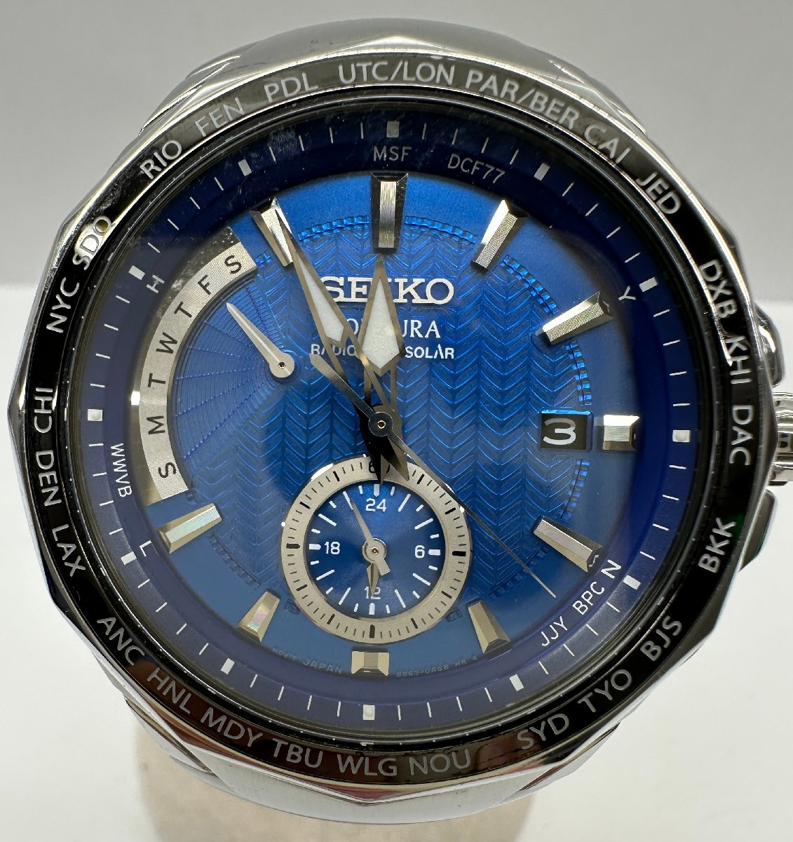 Yahoo!オークション -「セイコー クロノグラフ ブルー