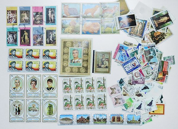 使用済み切手　外国切手　まとめ売り　大量　色々な国の切手　コレクション 世界の切手~人々と群像~増量！40→50枚☆使用済み切手・海外切手