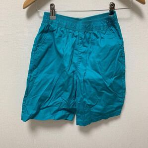 IS-0927せy GU ジーユー BOYシェフショーツ ターコイズ ハーフパンツ ゴムウエスト