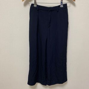 IS-0927こy UNIQLO ユニクロ ドレープワイドクロップドパンツ ワイドシルエット
