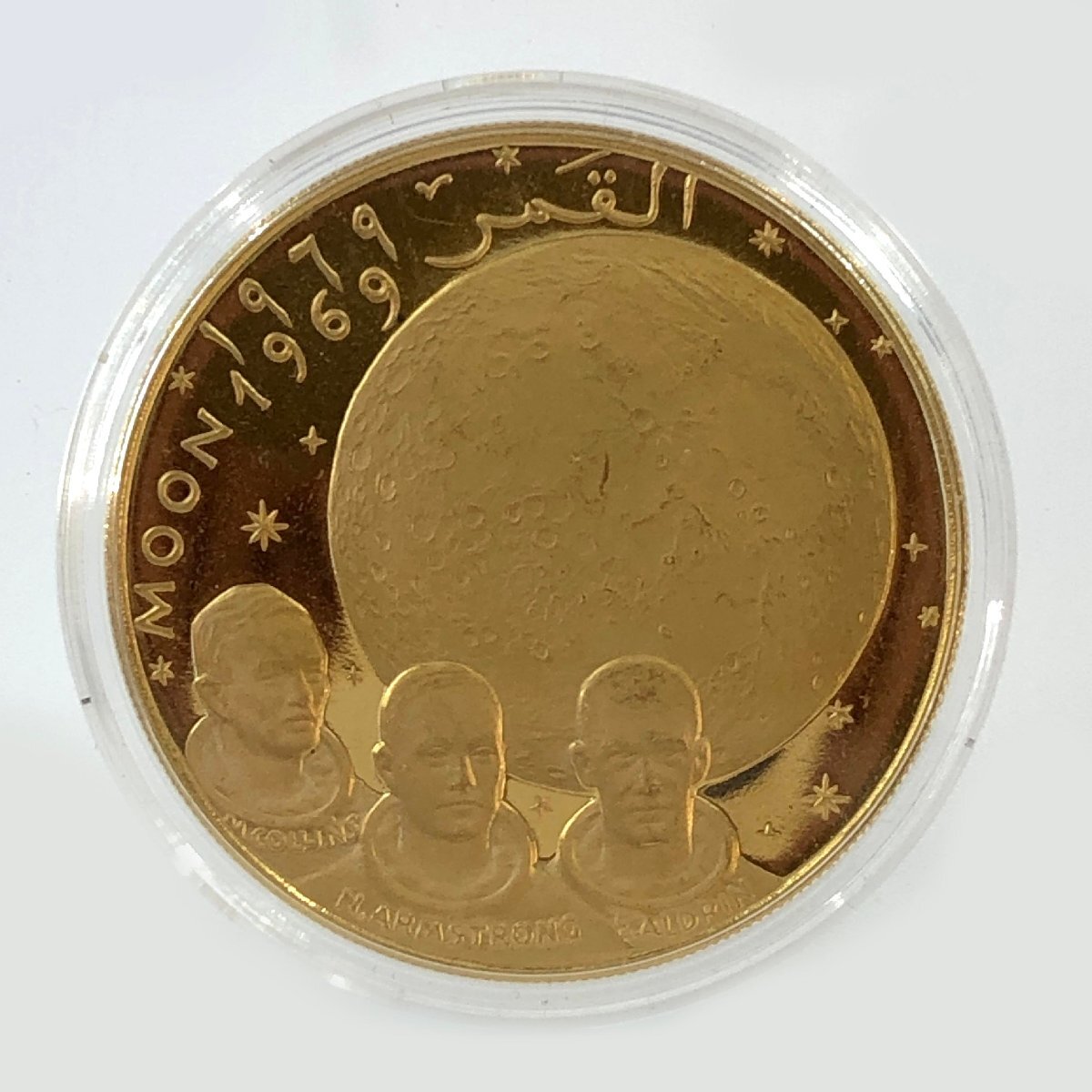 月面着陸周年記念硬貨 5ドル 未使用に近い 希少なドーム型金貨！「アポロ11号月面着陸50周年記念」5ドル